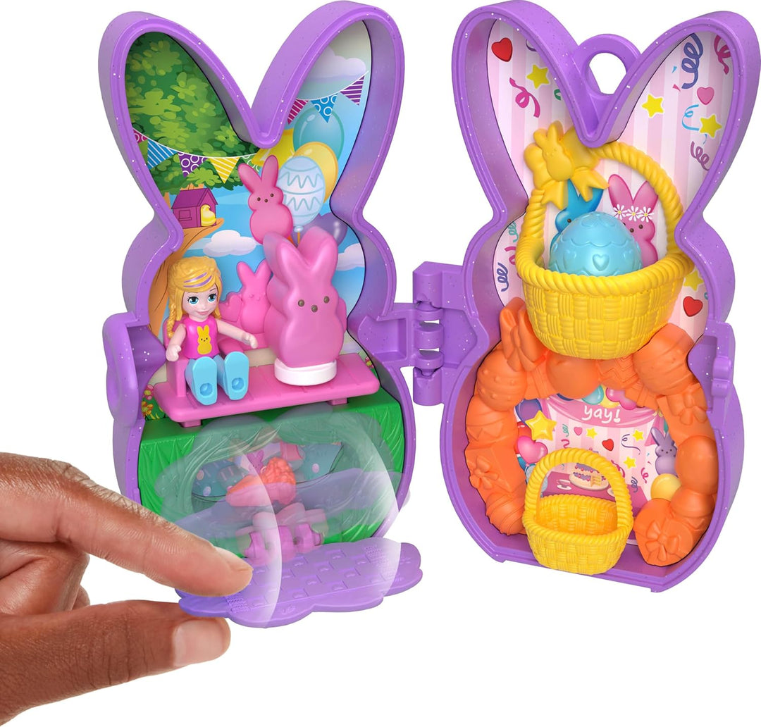 Polly Pocket x Peeps 6 micro muñecas y 2 juegos con 6