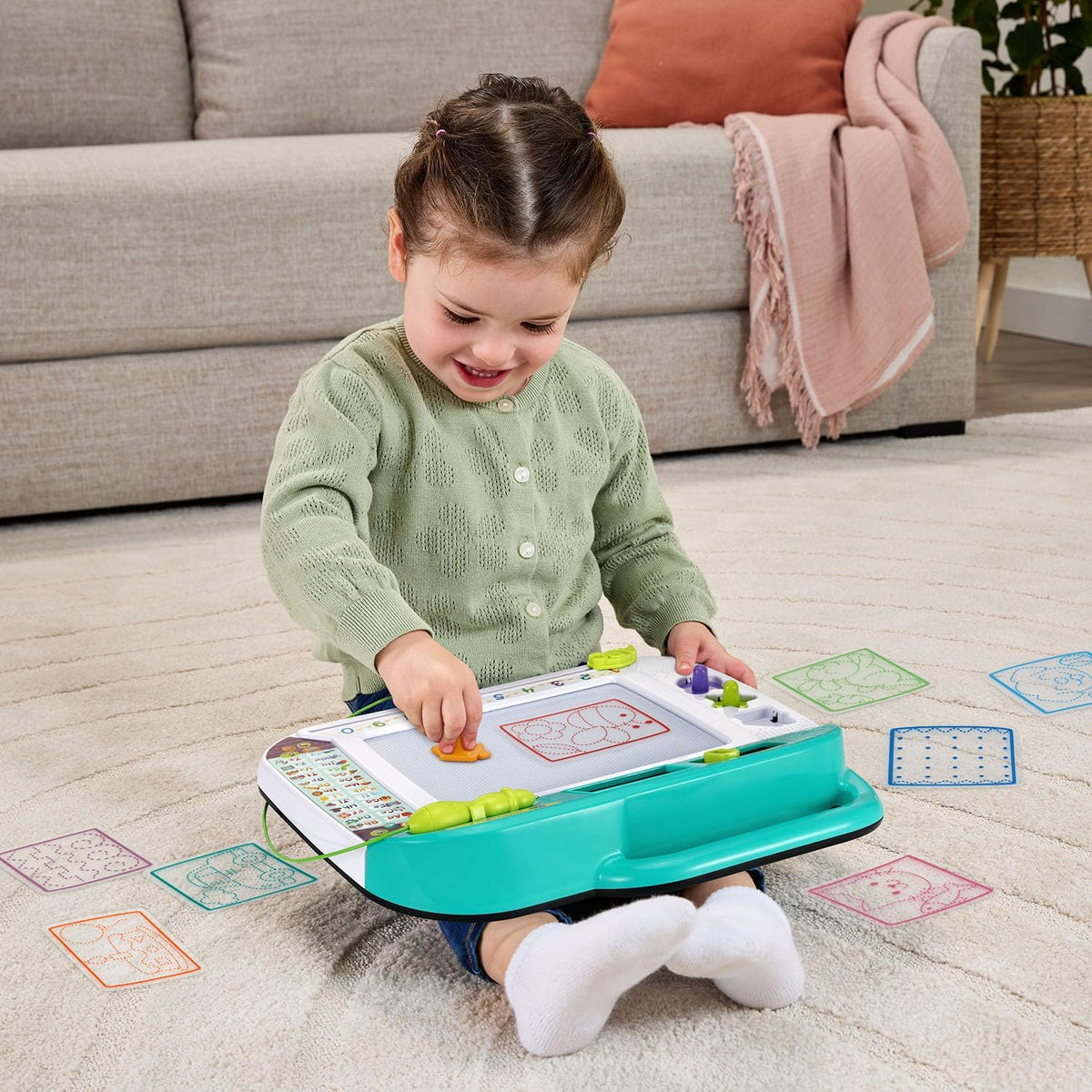 VTech Centro de aprendizaje Doodle and Draw con plantillas y sellos para niños