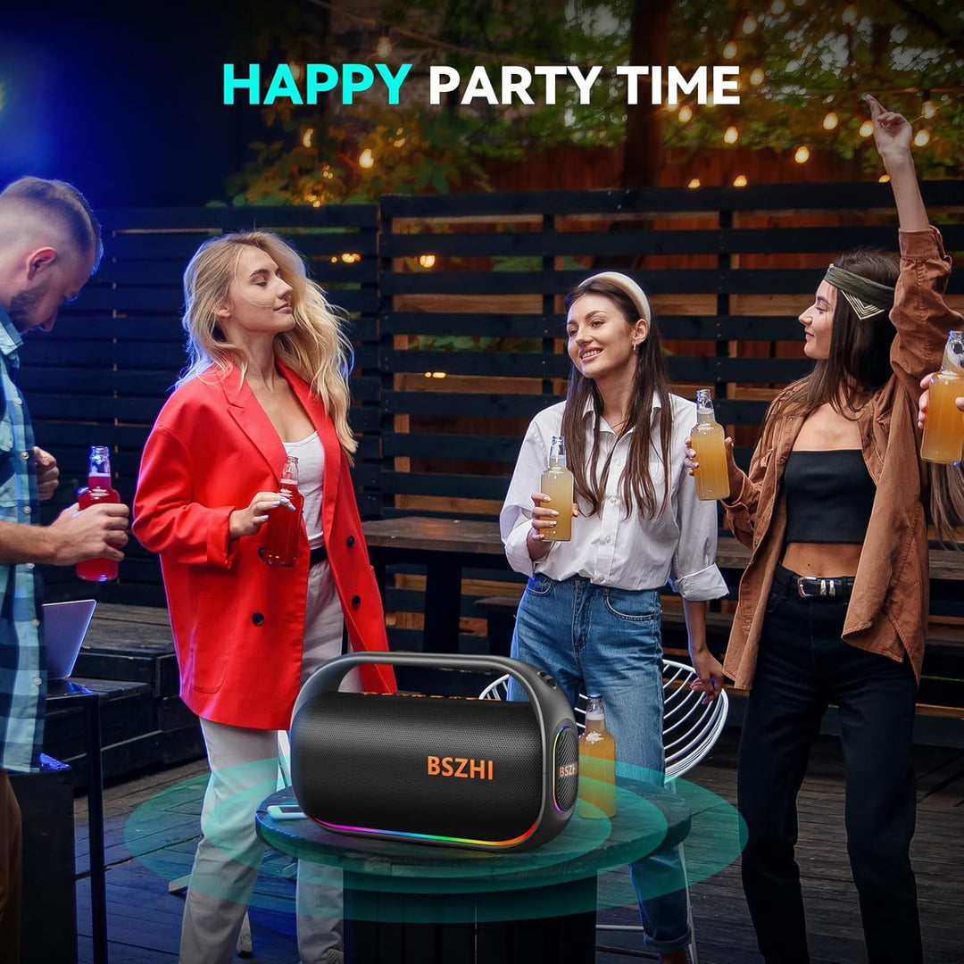 BSZHI Altavoz Bluetooth de 80 W (máximo de 120 W) Fuerte, Altavoces...