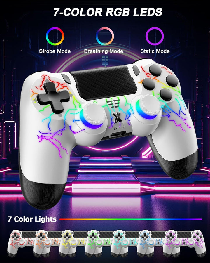 Wireless Controller for PS-4, Dual Vibration Game Joystick\/Motion...