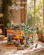 Rolife Kit de cafetería en miniatura de bricolaje para adultos-Leafree Café