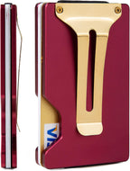 Cartera pequeña minimalista para mujer, funda para tarjetas de crédito RFID