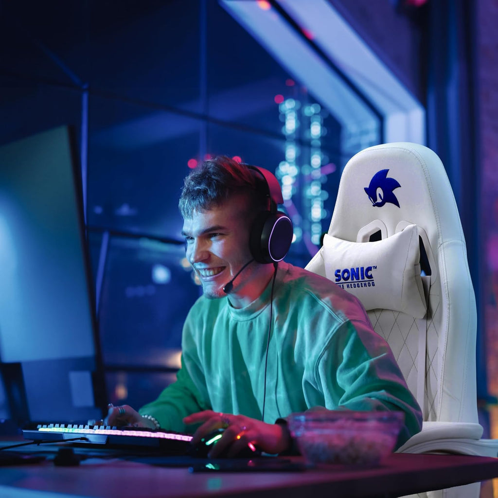 Sonic the Hedgehog - Silla reclinable para juegos con altura ajustable