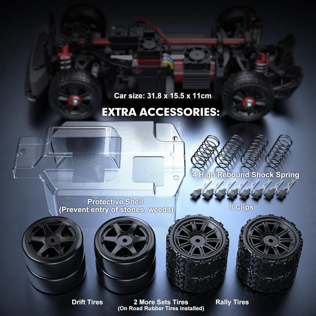 HYPER GO 14301 V3 1\/14 RTR Coche RC de Drift sin escobillas con gi...