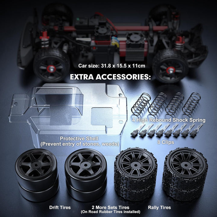HYPER GO 14301 V3 1\/14 RTR Coche RC de Drift sin escobillas con gi...