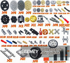 SEEMEY - Juego de 844 pines, engranajes y ejes compatibles con piezas técnicas de la marca L