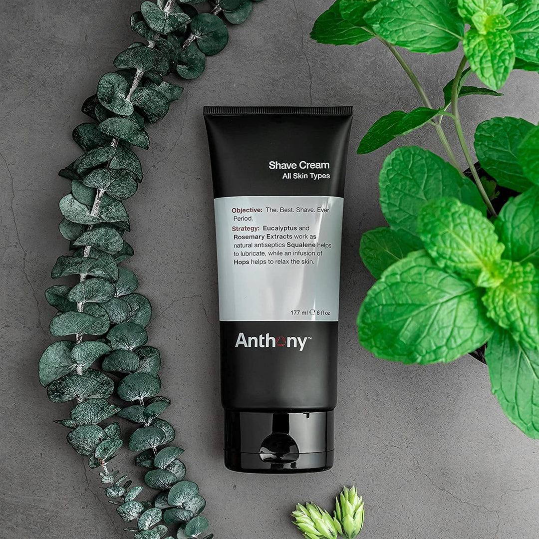 Anthony Crema de afeitar para hombre para pieles sensibles: extract...