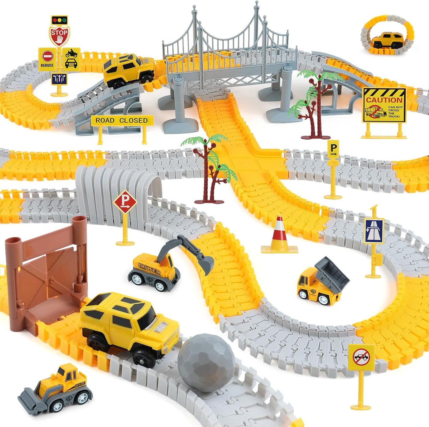 BEMITON Pista de Carreras de Construcción Juguetes para Niños - Reg...