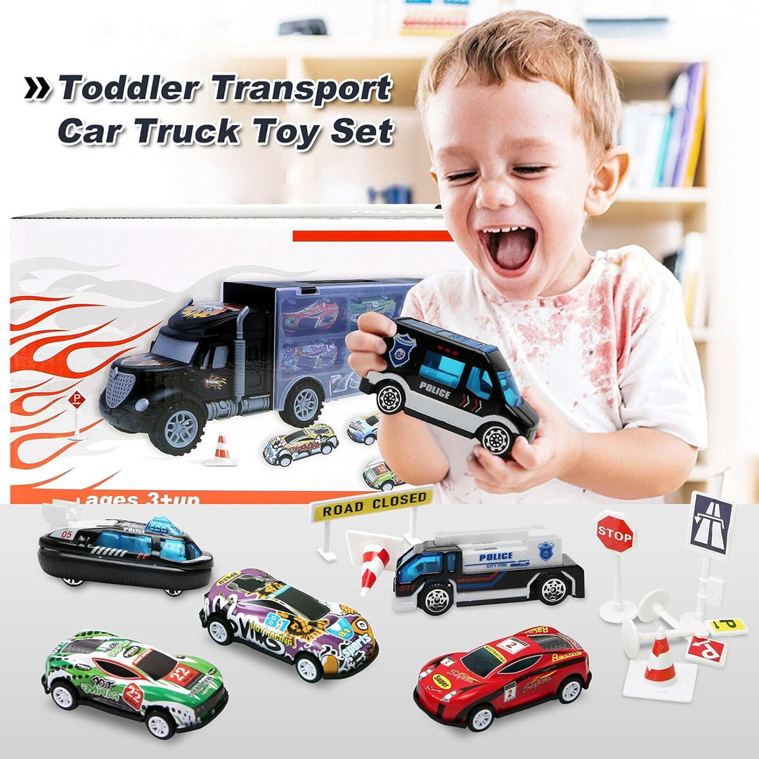 Juguetes para niños de 3 a 4 años, juego de transporte de camiones...