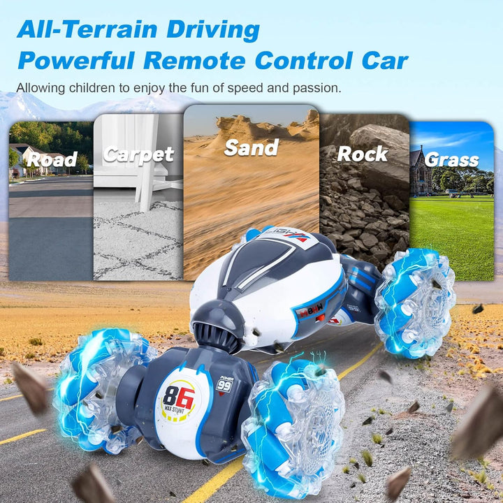 Fosgoit Auto de acrobacias RC con detección de gestos, juguetes par...