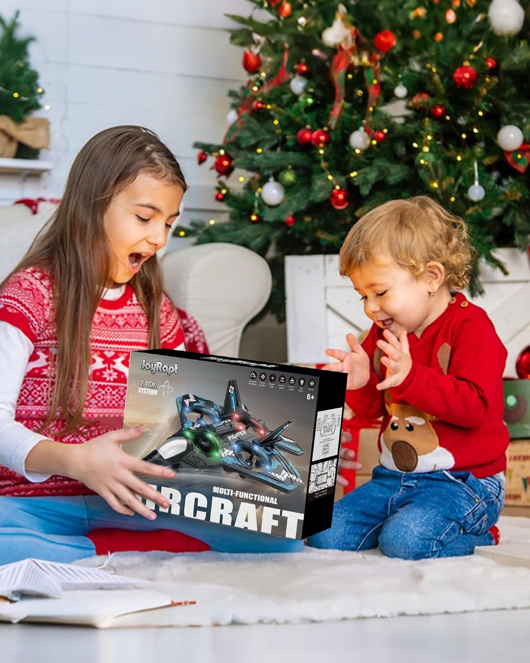 Drones para niños con forma de avión a control remoto, avión de con...