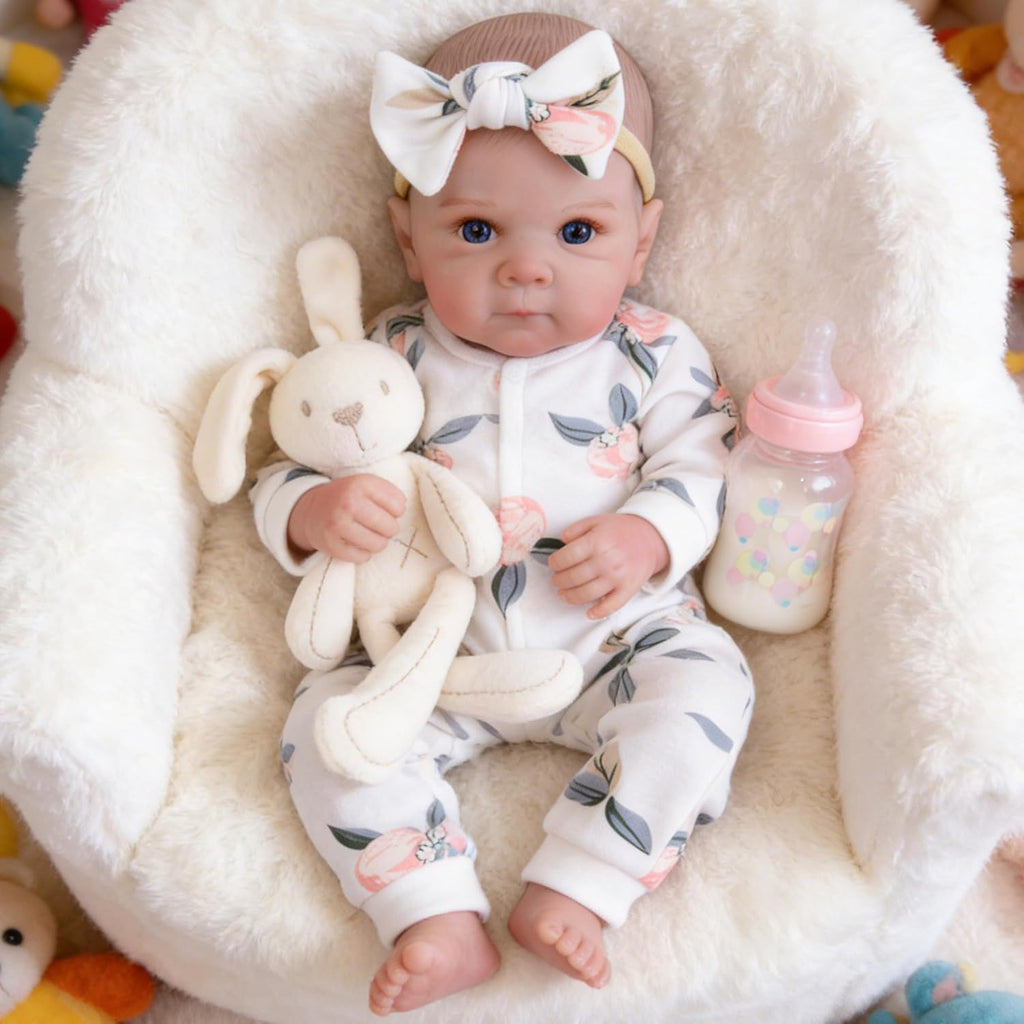 Muñecas de bebé recién nacidas realistas de 20 pulgadas con cuerpo posable, muñecas de bebé de la vida real con accesorios para niñas de más de 3 años, juegos de simulación, colección
