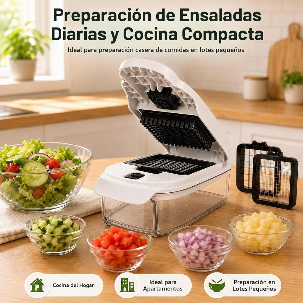 Picador de verduras 2 en 1, picador de caja para verduras