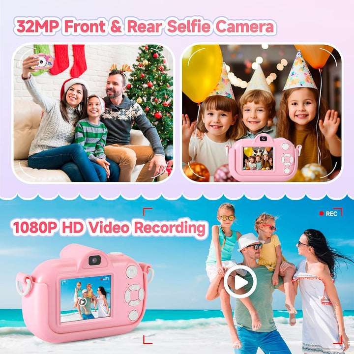 Cámara para niños para niñas y niños de 3 a 9 años, Cámara digital...