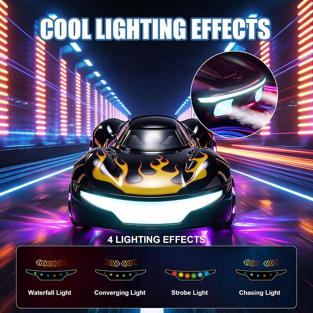 Coche de acrobacias RC con detección de gestos, auto de control remoto a la