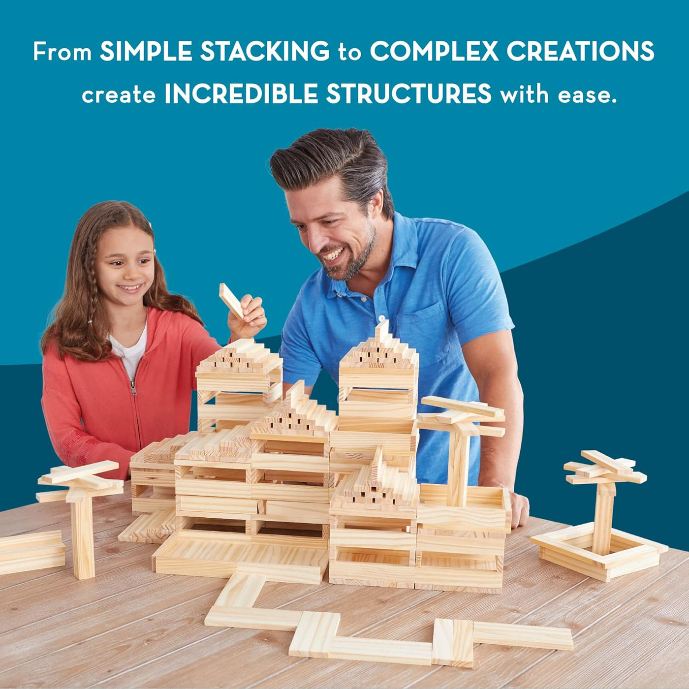 KEVA Structures - Juego de 200 tablones de construcción de