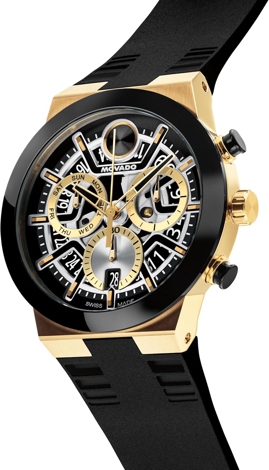 Movado Bold Fusion Reloj cronógrafo suizo para hombre 1.8 in