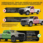 CAT® JustFit™ Alfombrillas 3D personalizadas para Ford F-250 F-350 Super Duty Crew Cab 2017-2026, juego completo delantero y trasero, forros de goma resistentes medidos con láser, accesorios Ford