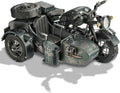Piececool - Rompecabezas 3D para adultos, kits de construcción de modelos de metal de motocicleta con sidecar para tiempo en familia, artes y manualidades de sidecar para armar uno mismo, los mejores
