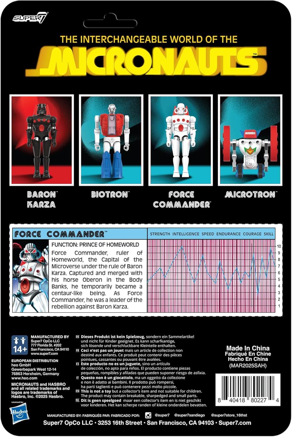Super7 Micronauts Reaction+ Wave 02 - Figura de acción de Force Com...