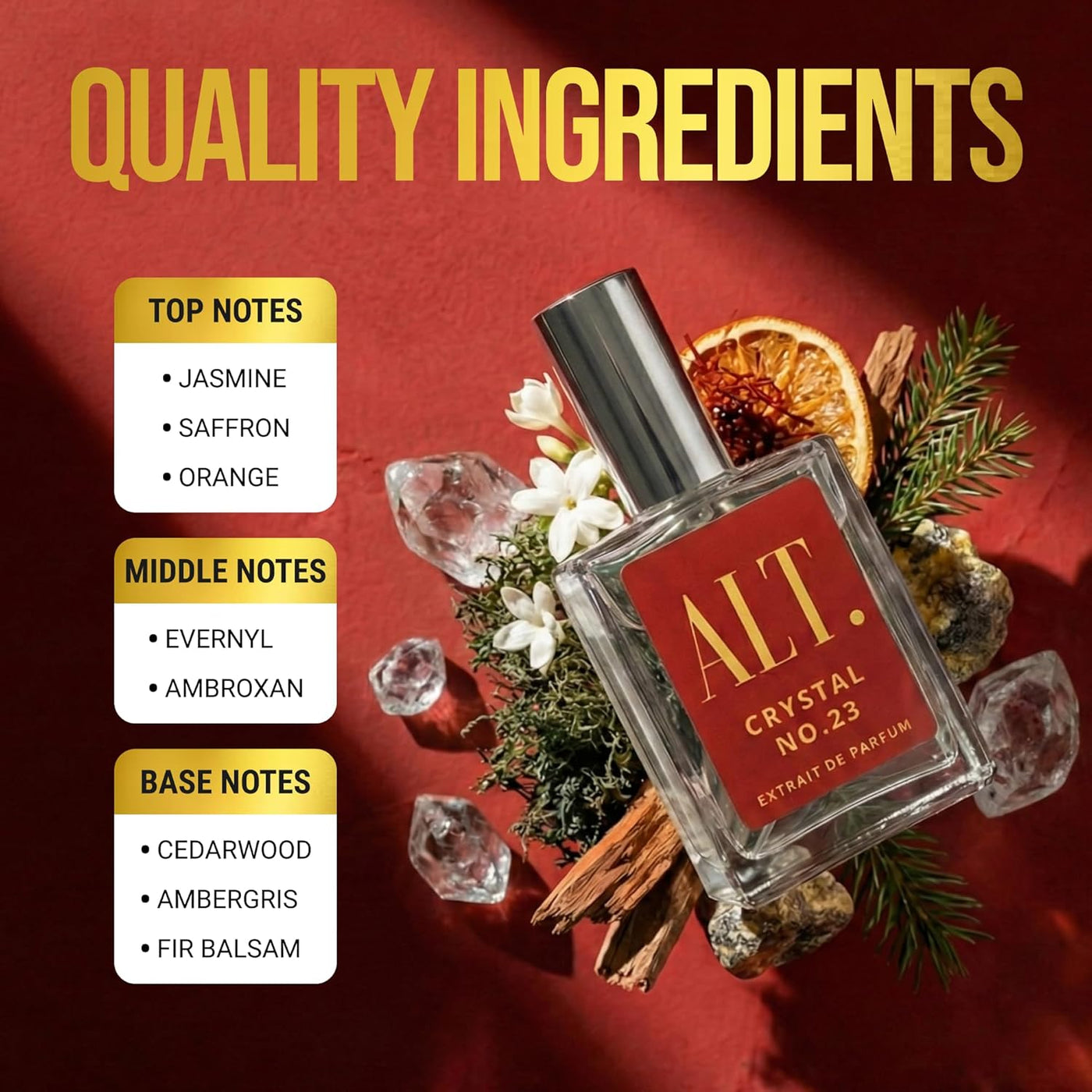 ALT. FRAGRANCES Crystal No. 23 Extrait de Parfum 100ml Inspirado en...