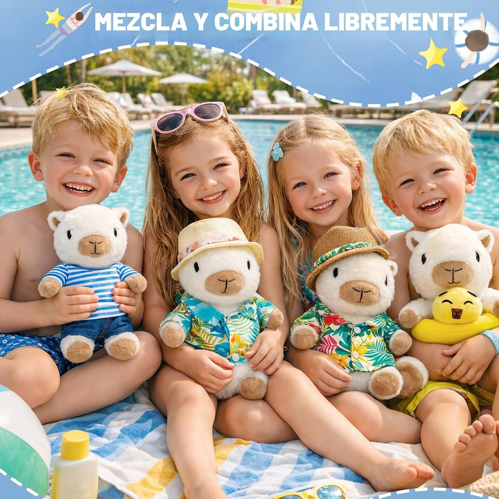 TITQWOP Juego de 9 piezas de peluche Capybara adecuado para niños y...