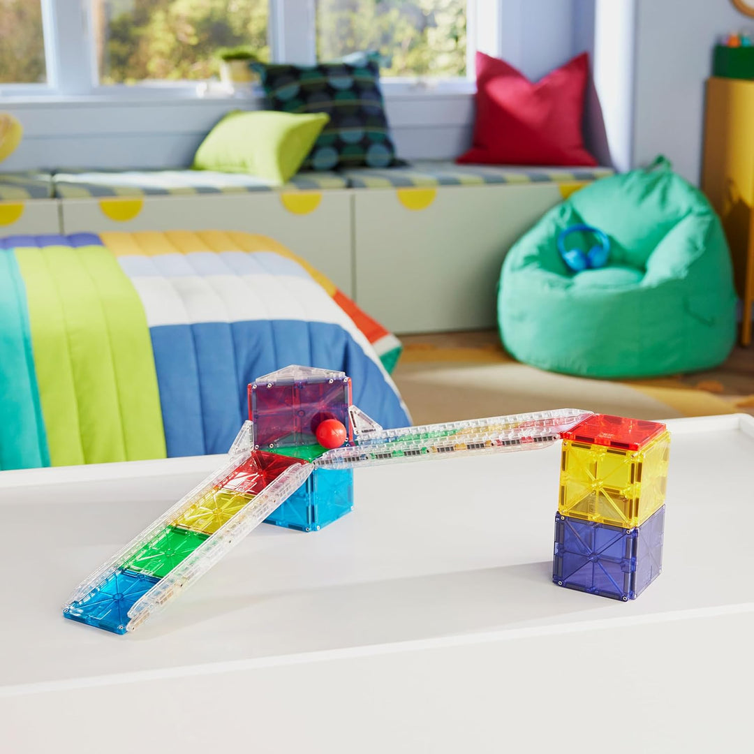 Magna-Tiles Rail Racers Rail Pack - Juego de construcción