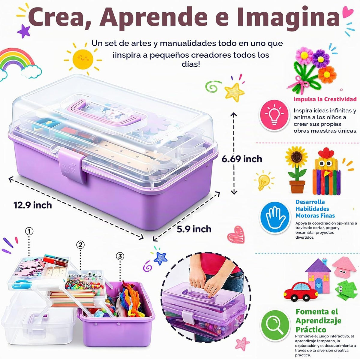 Suministros de artes y manualidades para niños - Kits de manualidades para