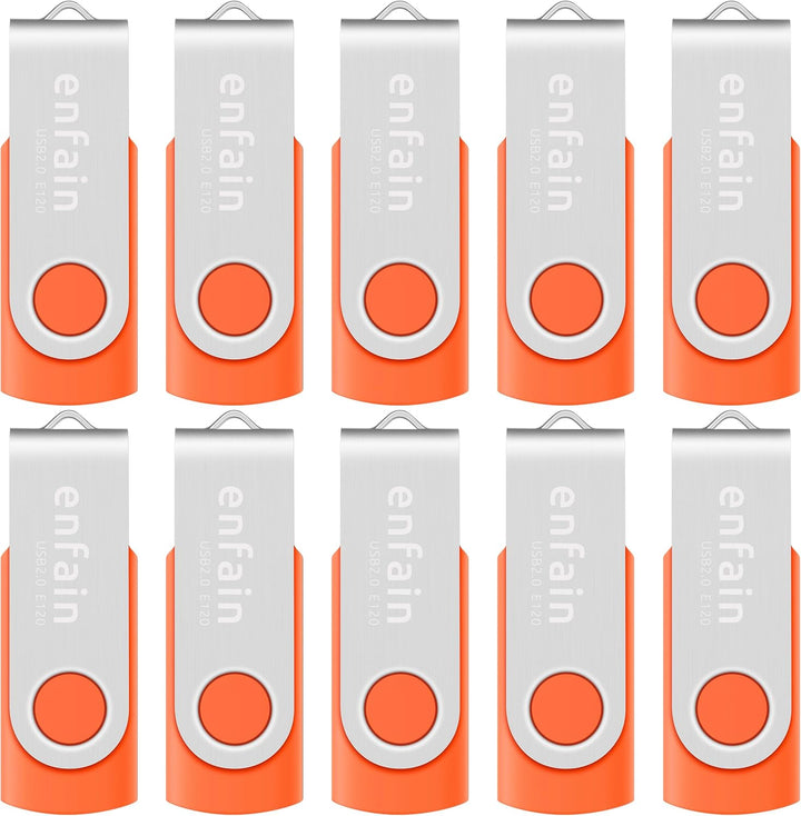 10 X Enfain Unidades Flash USB de 16GB a Granel Jump Zip Memory Sti...