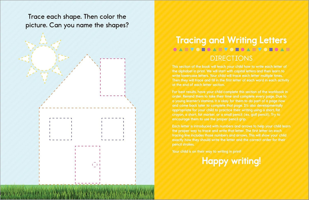 My First Learn-to-Write Workbook: Practice for Kids with Pen Control, Line Tracing, Letters, and More!