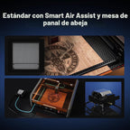 Genmitsu L8 Grabador/Grabadora Láser, 40W 40000mW Láser de Corte Clase de Seguridad 1