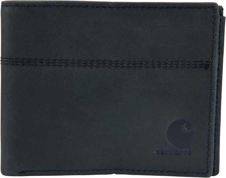 Carhartt Carteras de Cuero de Grano Completo para Hombre, Bloqueo R...