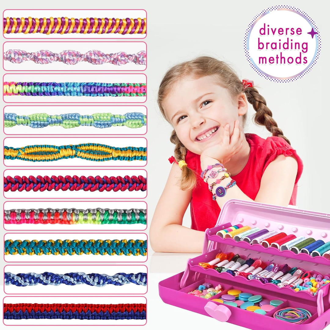 Kit para hacer pulseras de la amistad con caja de almacenamiento, p...