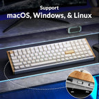 Keychron K4 HE - Teclado inalámbrico de efecto Hall al 96% con almohadilla numérica, interruptores magnéticos de disparo rápido, lanzador QMK, 2.4 GHz/Bluetooth/cableado, Mac y ventanas, marco de