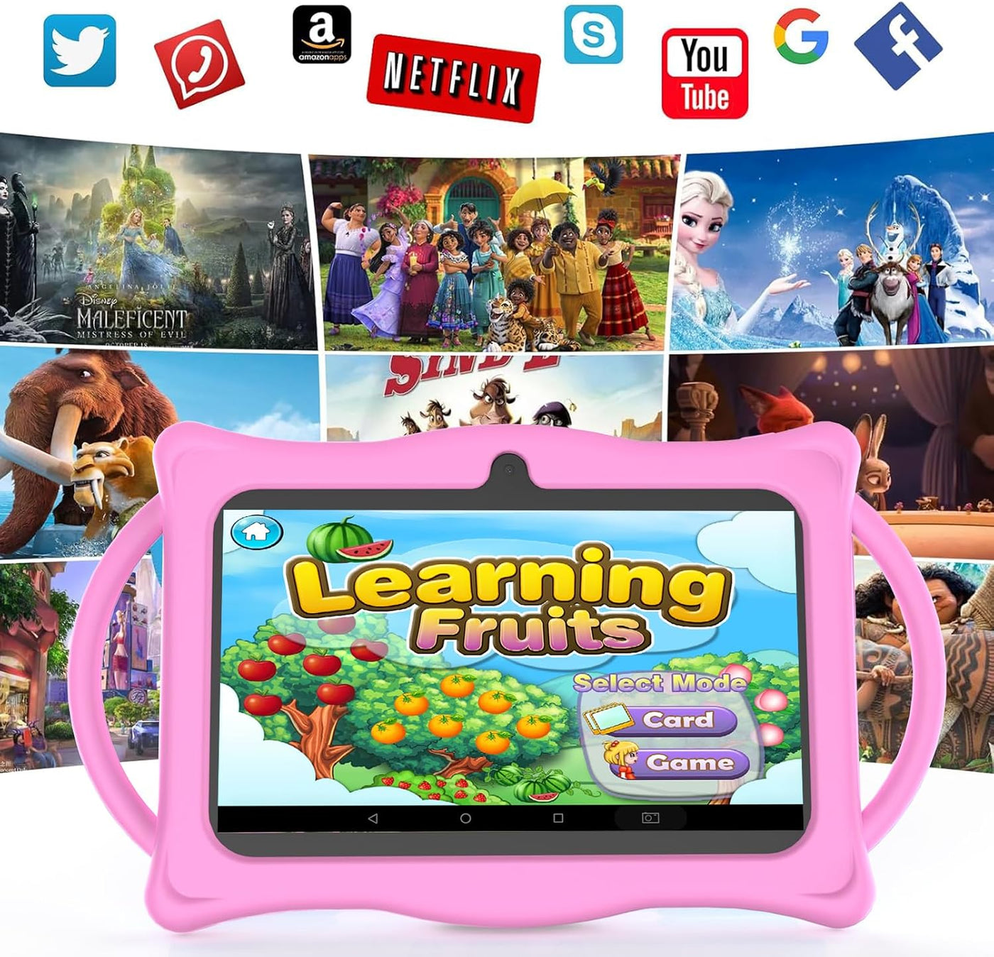 BYANDBY Tablet 2025 para niños, tablet Android 14 de 7 pulgadas par...