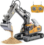 Excavadora con control remoto para niños de 4 a 7 años, 8 a 12