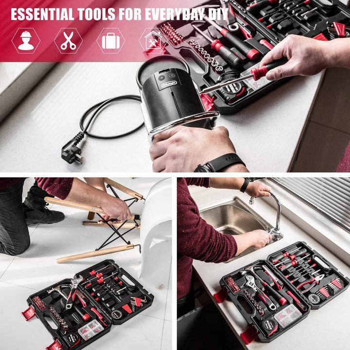 Eastvolt EVHT12801 - Juego de herramientas de reparación del hogar...