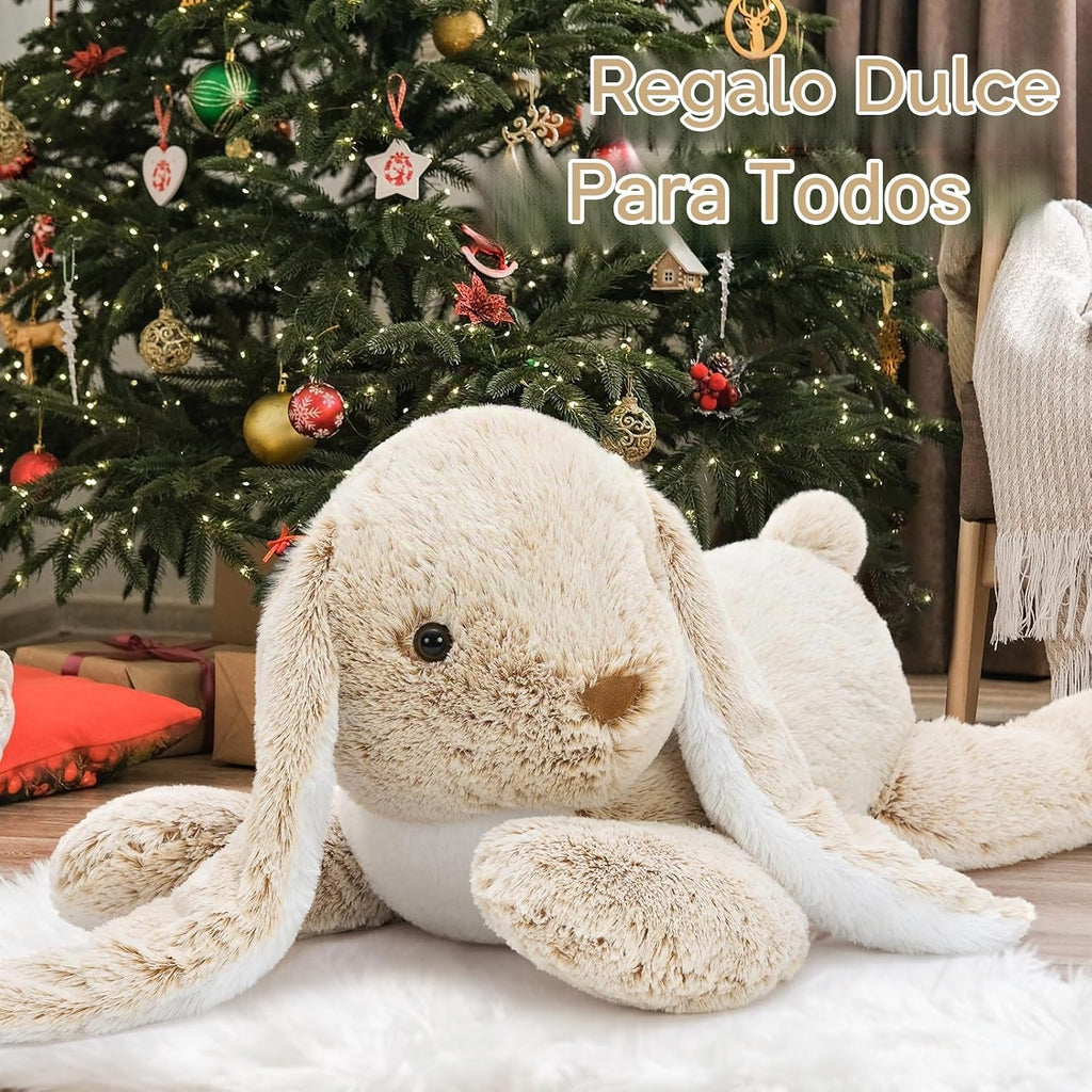 Peluche de conejo gigante de 31 pulgadas, juguete de peluche grande