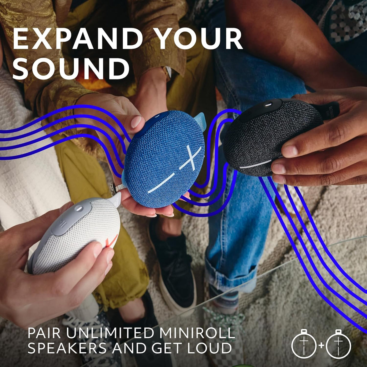 Ultimate Ears MINIROLL Altavoz Bluetooth ultra portátil impermeable...