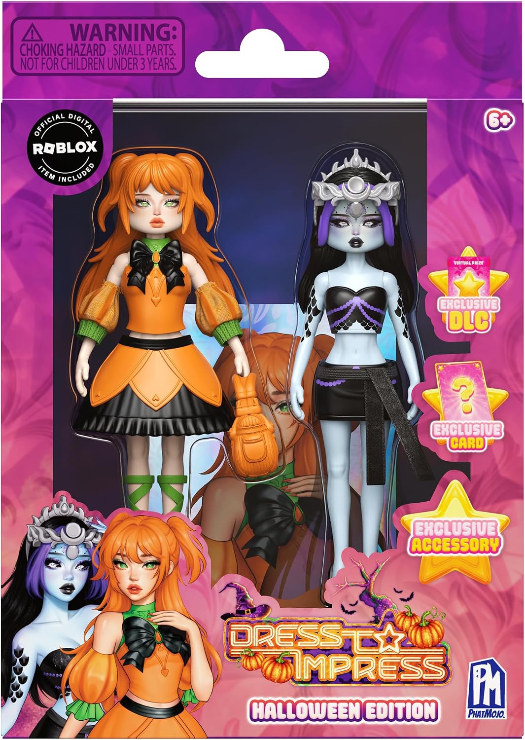 PhatMojo Dress to Impress - Modelos misteriosos - Paquete de 3 muñe...