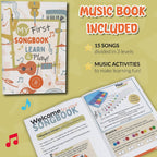 Glockenspiel - Xilófono para niños, instrumento musical cromático de 25 notas con libro de canciones y videos de reproducción, teclas de metal codificadas por colores