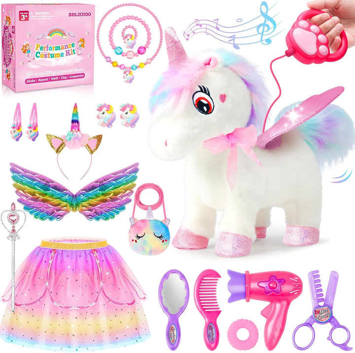 SOLIEHOO Juguetes de unicornio para niñas de 4 a 6 años, regalos de...