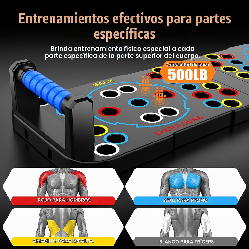 Tabla de Flexiones, Tabla de Flexiones Plegable para Hombre, Barra de Flexiones Portátil 30 en 1