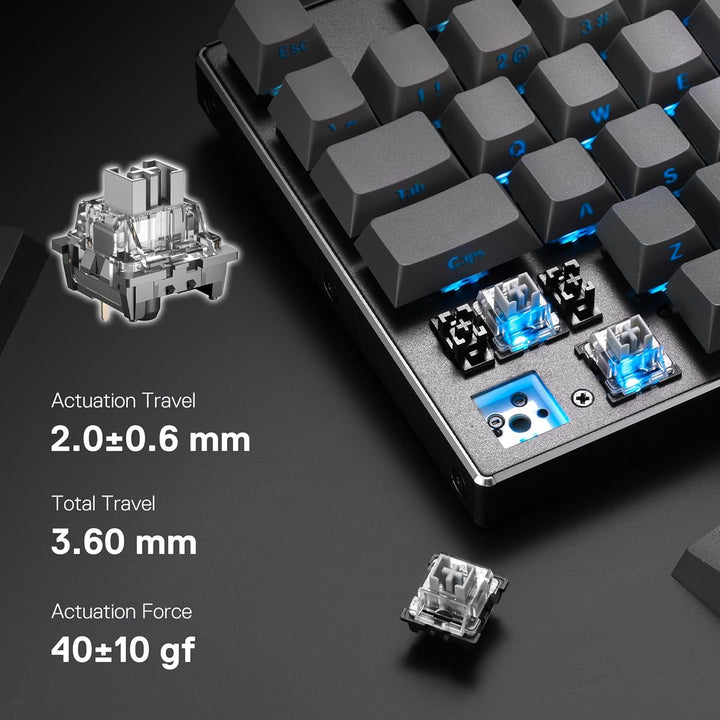 Redragon K556 PRO 104 Keys Wireless RGB Gaming Keyboard, Tri-Mode A...