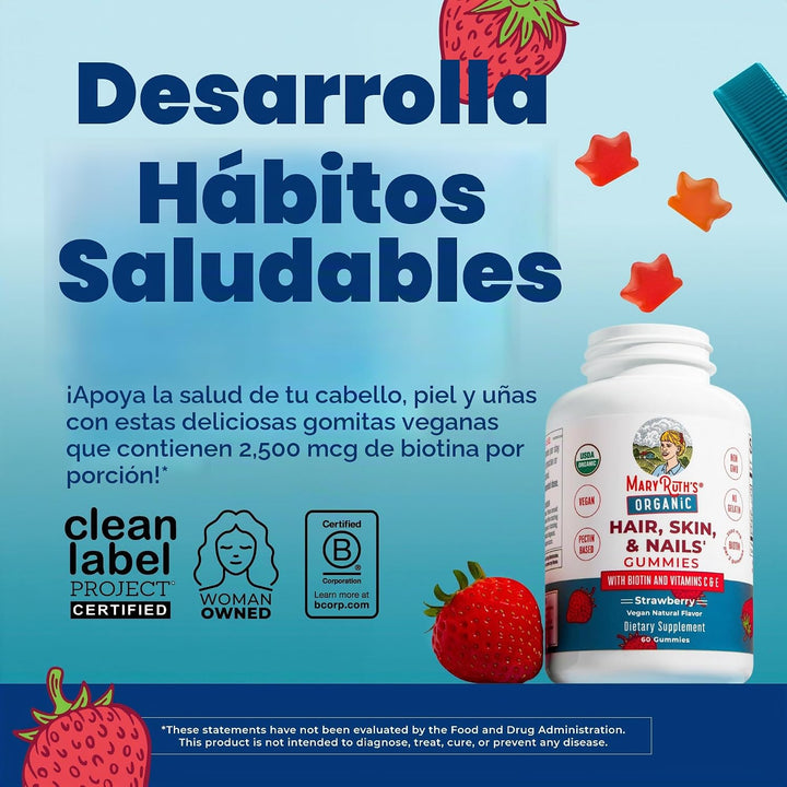 MaryRuth's Vitaminas para el cabello, la piel y las uñas | USDA...