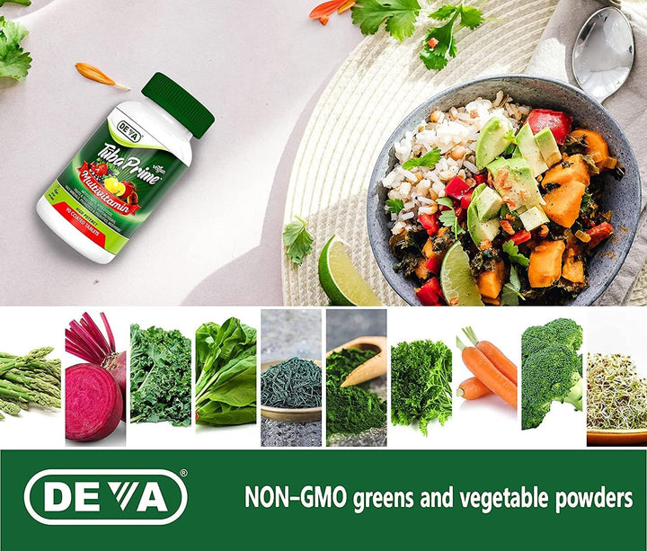 DEVA Tuba Prime Multivitamínico vegano sin hierro Suplemento dietét...