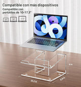 FUCDTEFC Soporte acrílico para computadora portátil para escritorio...
