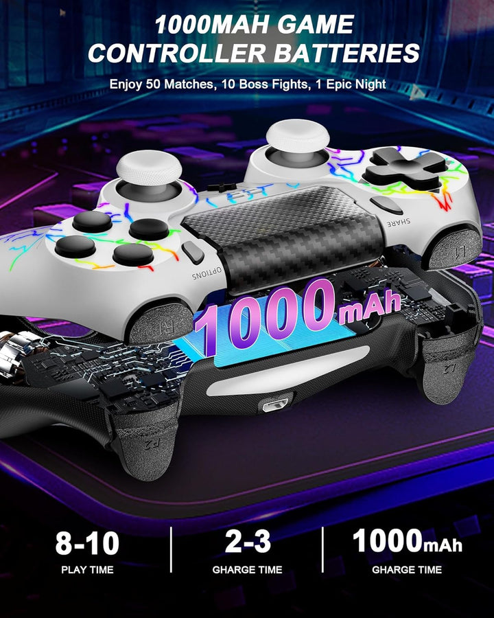Wireless Controller for PS-4, Dual Vibration Game Joystick\/Motion...