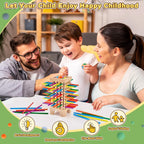 Montessori - Juego de mesa de madera, 42 coloridos palos de madera, juego de dados de matemáticas, juguetes educativos para 3, 4, 5, 6 años, juguetes de habilidades motoras finas y juguete de contar