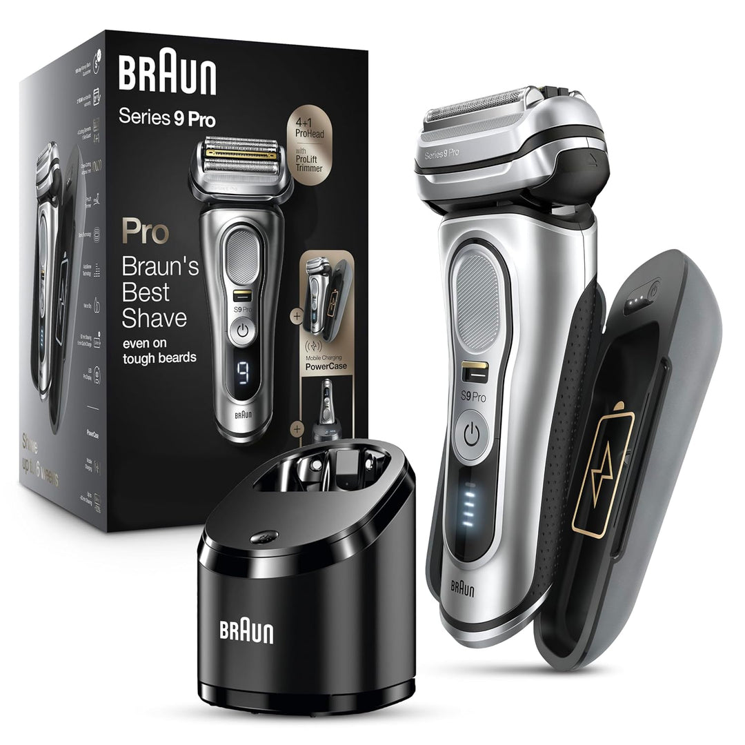 Braun Maquinilla de afeitar eléctrica para hombres, afeitadora de p...
